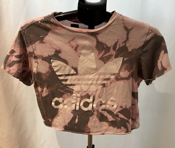 adidas Tops - Adidas Tie-Dye Cropped T-Shirt Women's size L